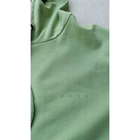 Roxy Afternoon Hike Hoodie Women’s Size L Color Green Kangaroo Pocket Pullover - Picture 6 of 11